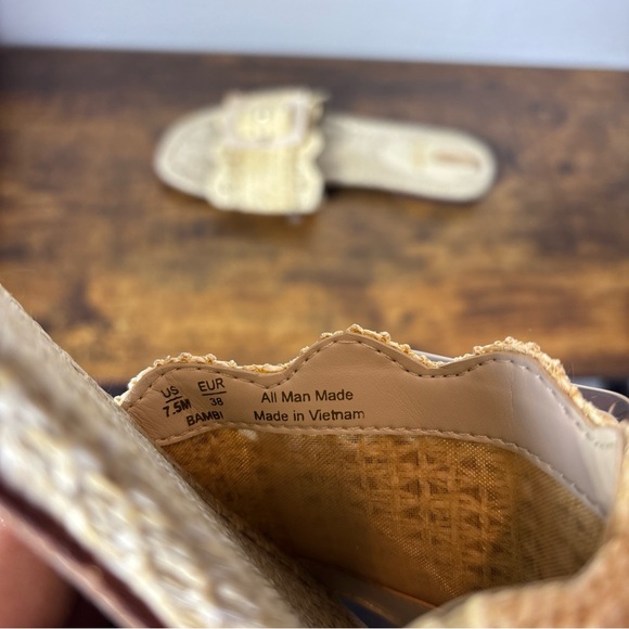 Sam Edelman Beige Woven Buckle Sandals - Picture 6 of 7